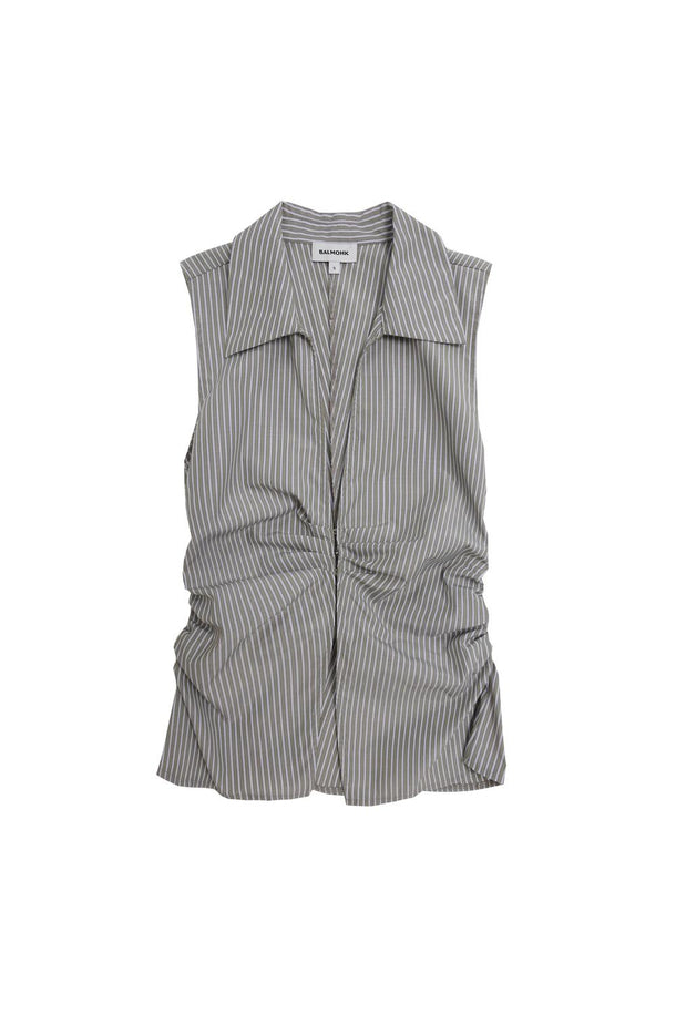 Product TOP CUELLO CAMISERO FRUNCIDO BMK-Green Essence - Image 4