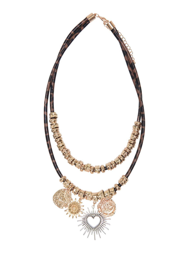 Product PACK DE COLLARES VALENTINA-Gold Colour Detail:LEO LOOK - Image 1