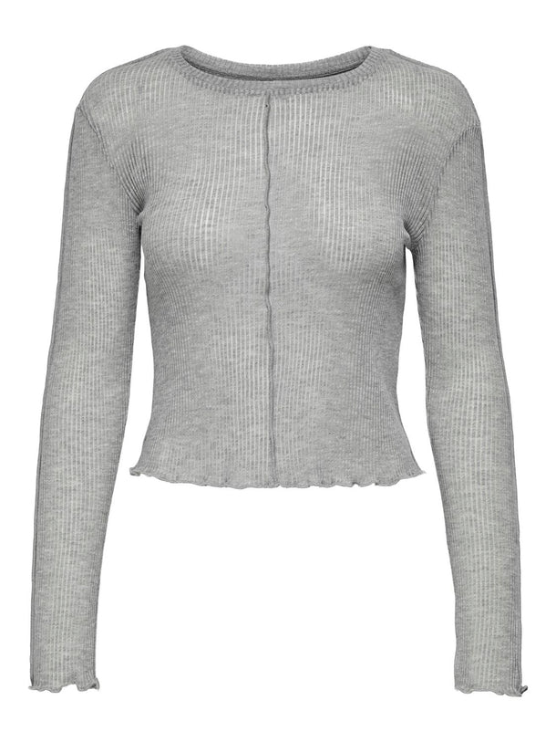 Product TOP DIMA - Light Grey Melange Detail:Stitch (lgm) - Image 4