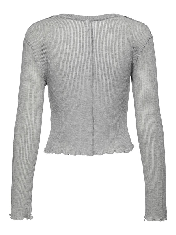 Product TOP DIMA - Light Grey Melange Detail:Stitch (lgm) - Image 5