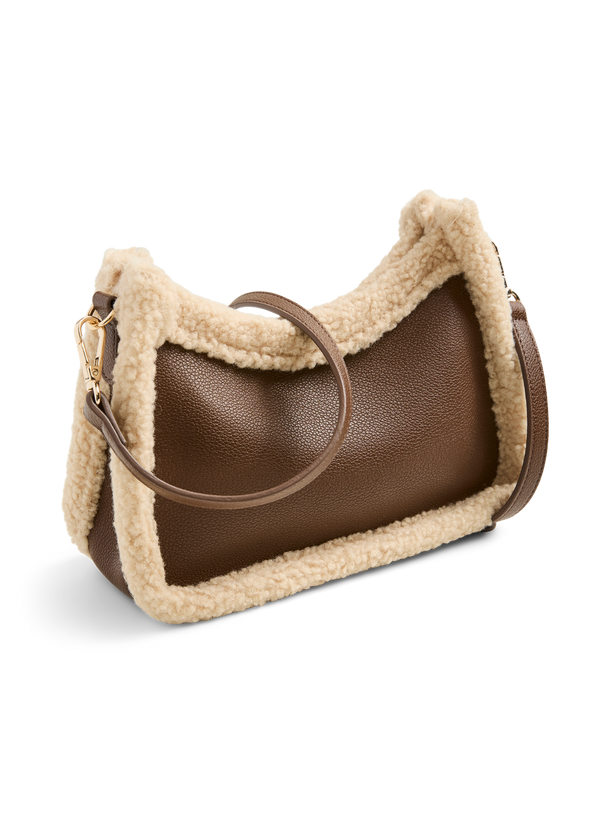 Product BOLSO TEDDY - Morel Detail:Beige teddy edge - Image 1