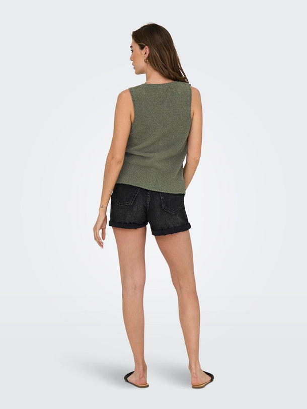 Product TOP TEJIDO CON CUELLO CAMISERO GURLI-Mermaid - Image 3