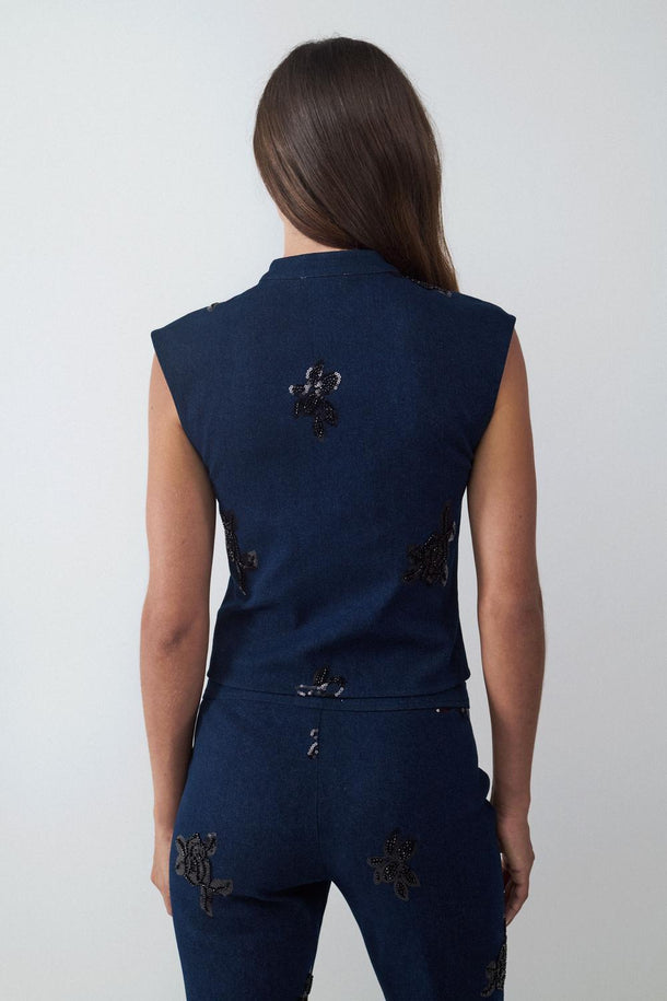 Product TOP DENIM ALBALORIOS BMK-Neon Navy - Image 3