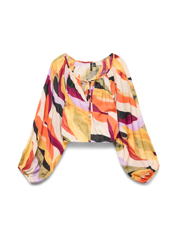 Product BLUSA ESTAMPADA TILLY-Cloud Dancer AOP:ABSTRACT PRINT - Image 1