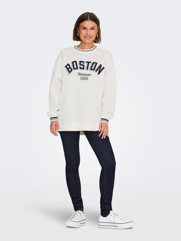 Product POLERÓN NIA ESTAMPADO - Cloud Dancer Print:Boston - Image 2