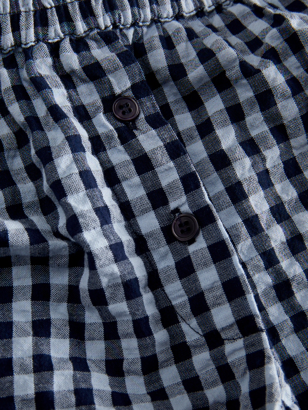 Product PANTALÓN TIRO ALTO CON CINTURA ELÁSTICA PETRA-Skyway Checks:Pea Coat - Image 7