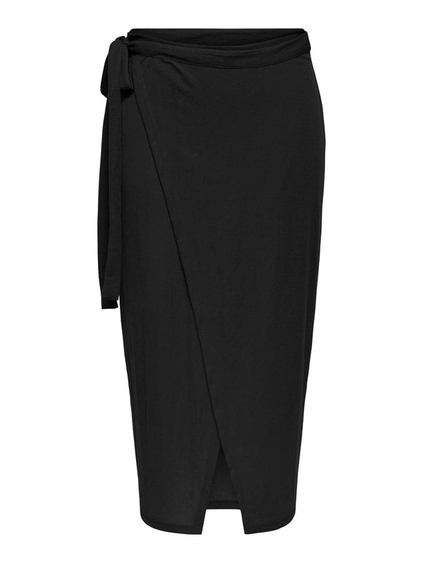 Product FALDA MIDI TEJIDA CON LAZO EDITH-Black - Image 1