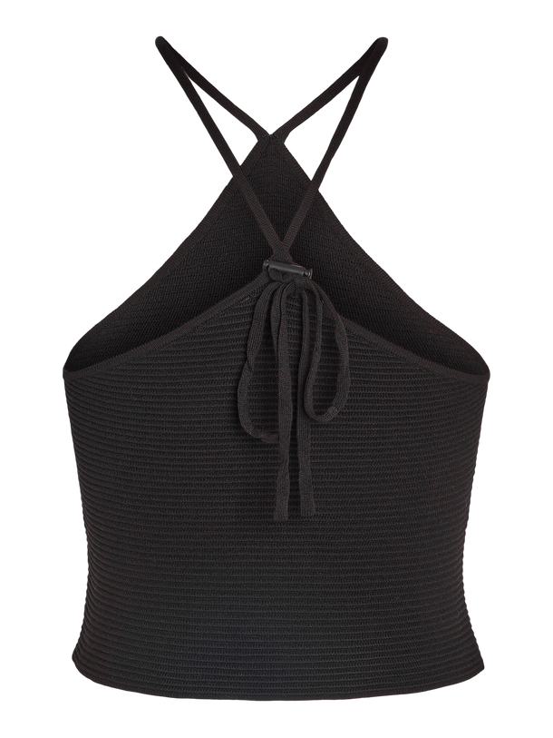 Product TOP VIBE HALTERNECK - Black - Image 2