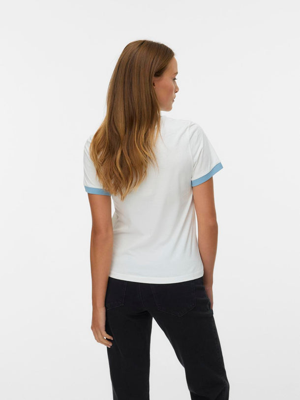 Product POLERA REGULAR ALIA-Snow White Detail:GLACIER LAKE CONTRAST - LA - Image 2