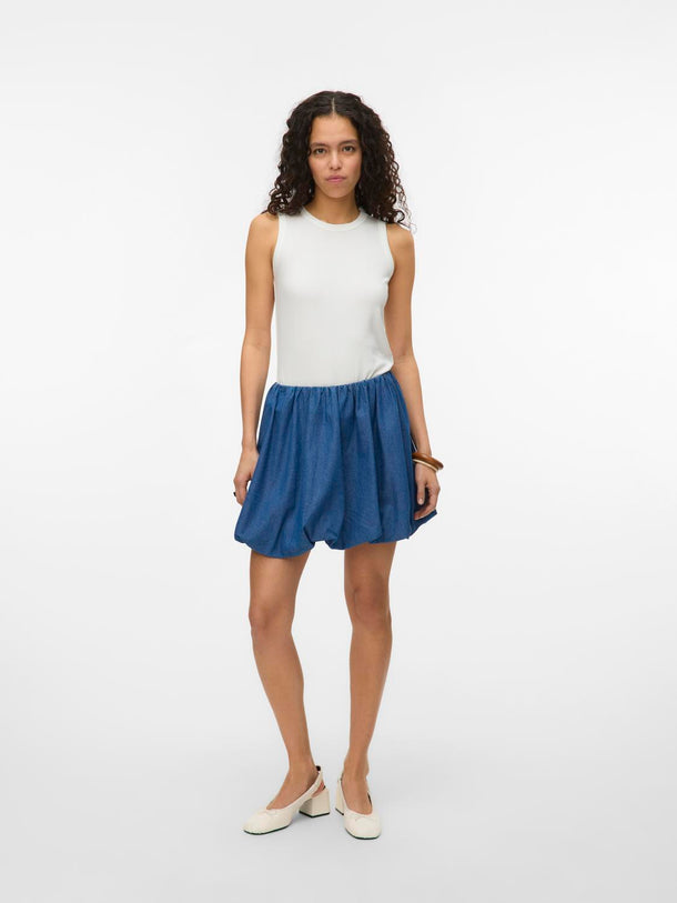 Product FALDA BALLOON DENIM DORA-Medium Blue Denim - Image 2