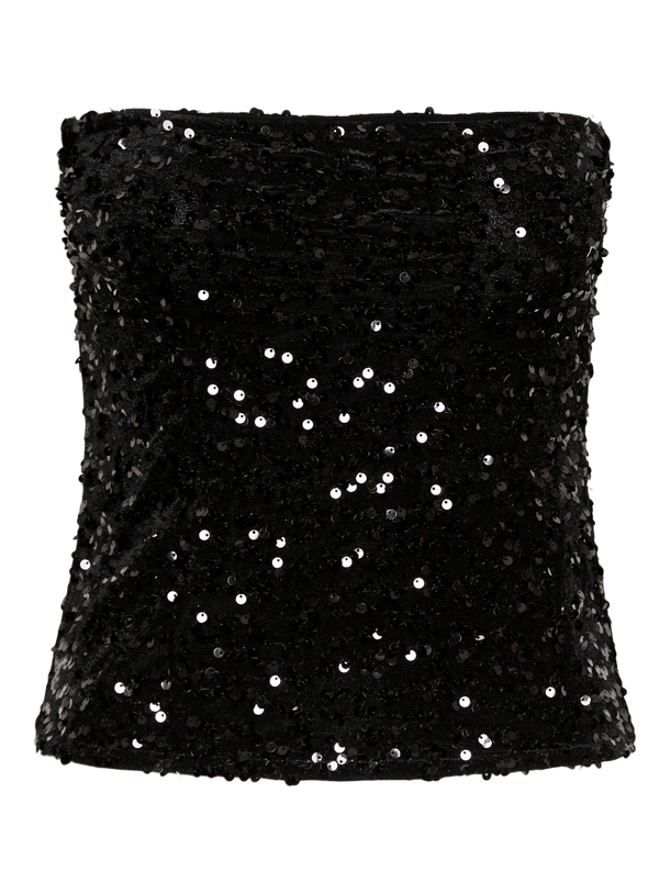 Product TOP KAM  - Black Detail:BLACK SEQUINS - Image 1