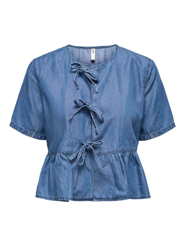Product CAMISA BEA - Medium Blue Denim - Image 4