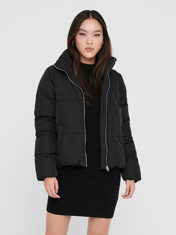 Product CHAQUETA NEW ERICA  - Black Detail:SILVER ZIPPER - Image 3