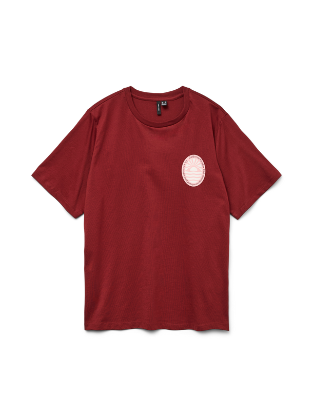 Product POLERA OVERSIZE ESTAMPADA DORIS-Syrah Print:PARADISE - Image 4