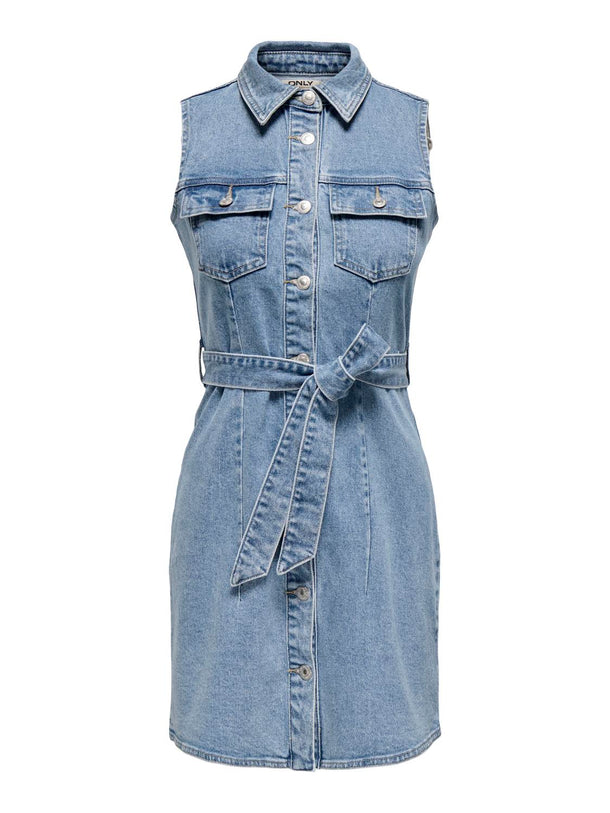 Product VESTIDO DENIM CAMISERO EMILY-Light Blue Denim - Image 4
