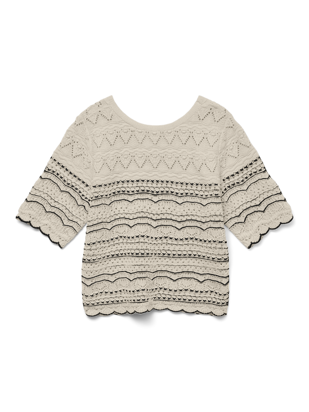 Product SWEATER TEJIDO ESCOTE BARCO MADEIRA - Birch Detail:W. BLACK - Image 2