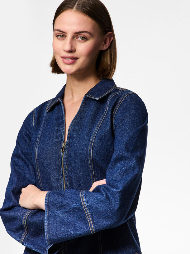 Product TOP FLORAL - Medium Blue Denim - Image 6