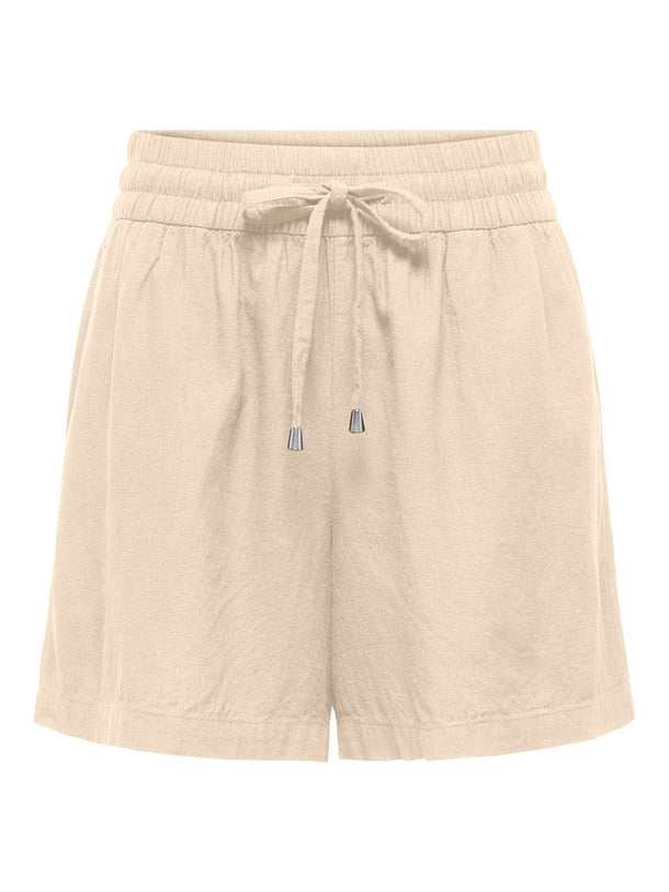 Product SHORT LINO CON CINTURA ELÁSTICA SAY-Ecru - Image 1