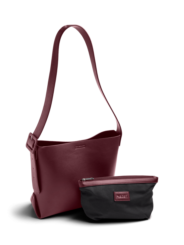 Product CARTERA EFECTO CUERO CON NECESSAIRE UMA-Tawny Port - Image 1