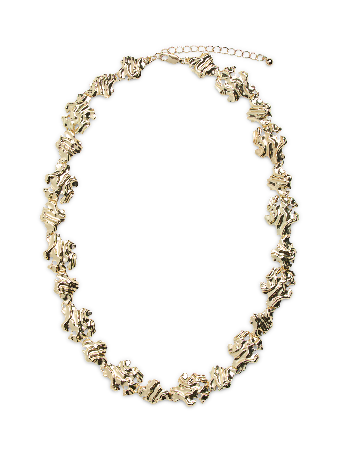 COLLAR METALIZADO ANIE-Gold Colour