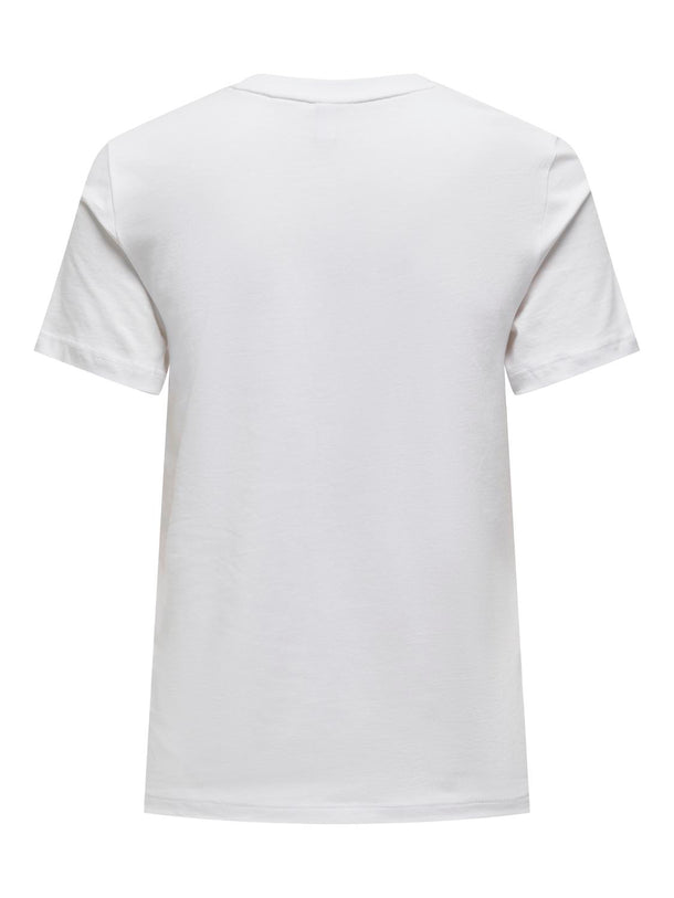 Product POLERA ESTAMPADA KITA-Bright White Print:MIXTAPE - Image 2