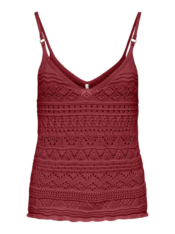 Product TOP TEJIDO SIN MANGAS VINA-Ruby Wine - Image 1