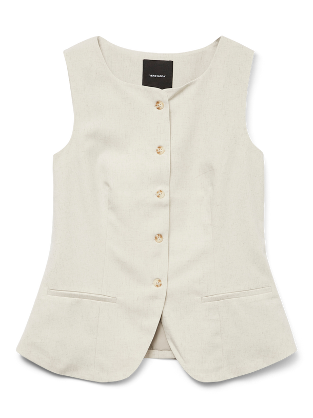 Product CHALECO SASTRERO LINO MIKELA-Birch Detail:MELANGE AS SAMPLE - Image 1