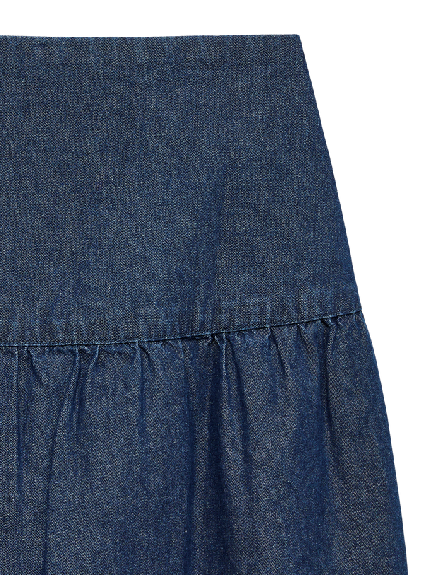 Product MINI FALDA DENIM CASSIDY-Medium Blue Denim - Image 4