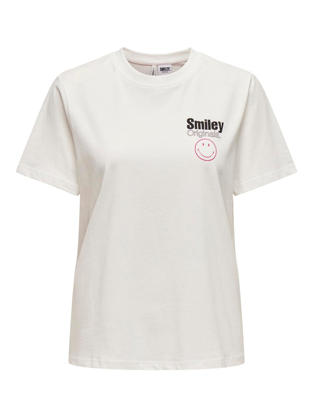 Product POLERA SMILEY - Cloud Dancer Print:Awesome smile - Image 1