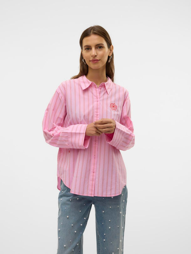 Product CAMISA RAYAS ARLO-Bonbon Stripes:Fiery red/cloud dancer - Image 1