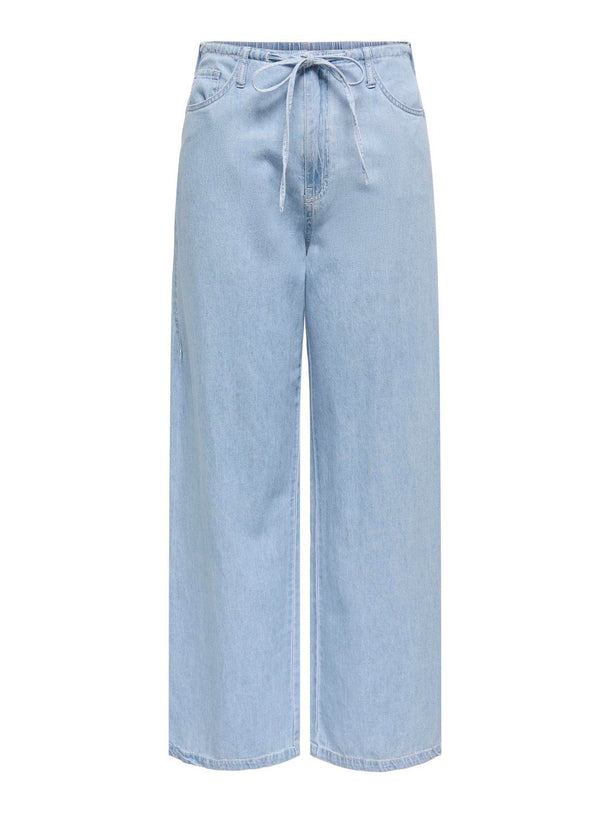 Product JEAN WIDE TIRO ALTO SABRINA-Light Blue Denim - Image 1