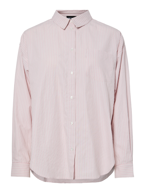 Product CAMISA POPELÍN EMME-Bright White Stripes:High Risk Red + Pink-A-Boo - Image 1