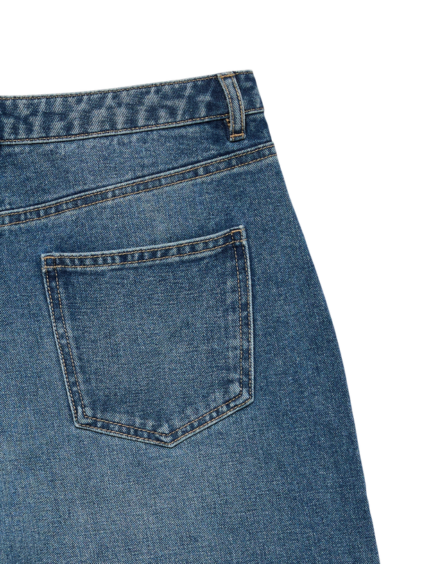 Product JEAN ANCHO EFECTO LAVADO ANNET-Medium Blue Denim - Image 2