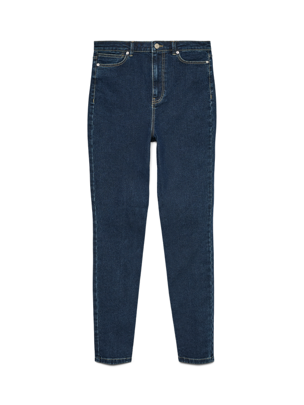 Product JEAN SKINNY TIRO ALTO JULIA-Dark Blue Denim Detail:VI3539 - Image 1