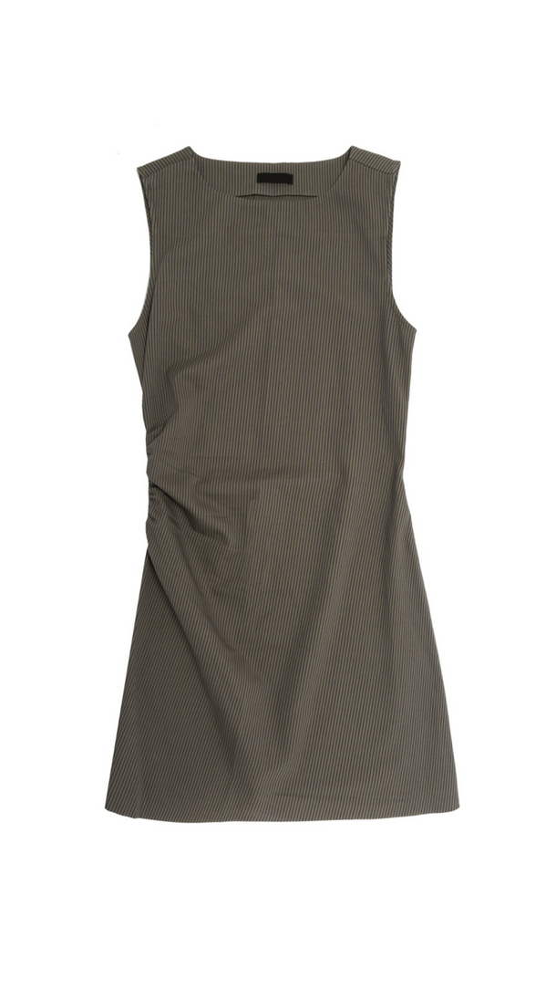 Product VESTIDO MINI RAYAS BMK-Spinach Green - Image 4
