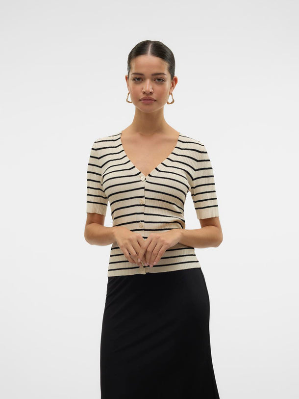 Product CÁRDIGAN REBECCA - Birch Stripes:BLACK - Image 1