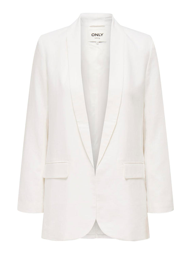 Product BLAZER LARGO LINO CARO  - Bright White - Image 1
