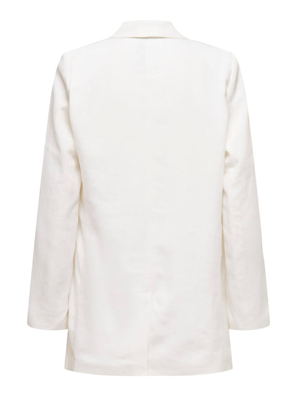Product BLAZER LARGO LINO CARO  - Bright White - Image 2