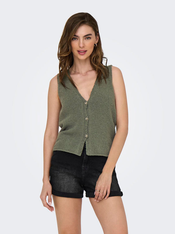 Product TOP TEJIDO CON CUELLO CAMISERO GURLI-Mermaid - Image 1