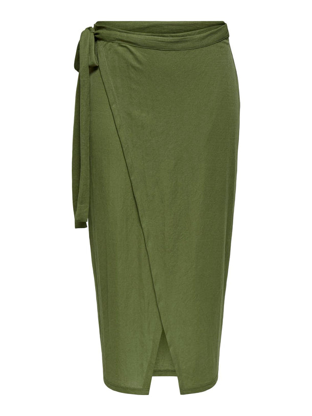 Product FALDA MIDI TEJIDA CON LAZO EDITH-Capulet Olive - Image 1