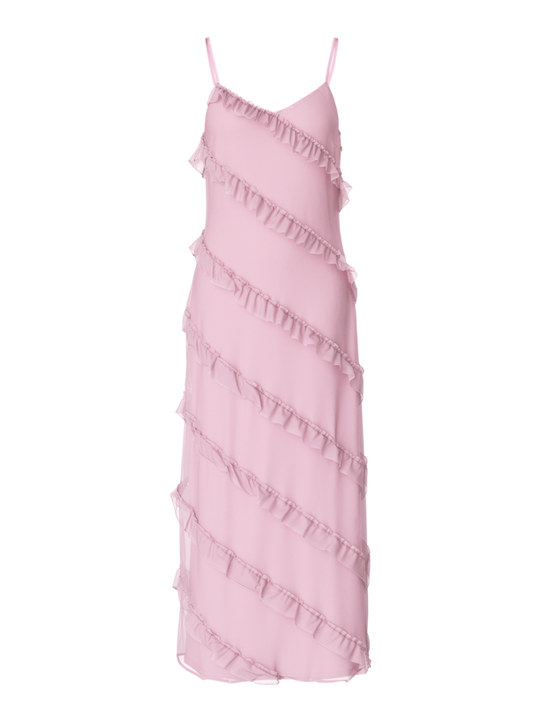 Product VESTIDO MAXI VOLANTES TWIRL-Pink-A-Boo - Image 1