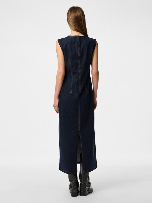 Product VESTIDO MAXI DE DENIM FRANNA-Dark Blue Denim - Image 3