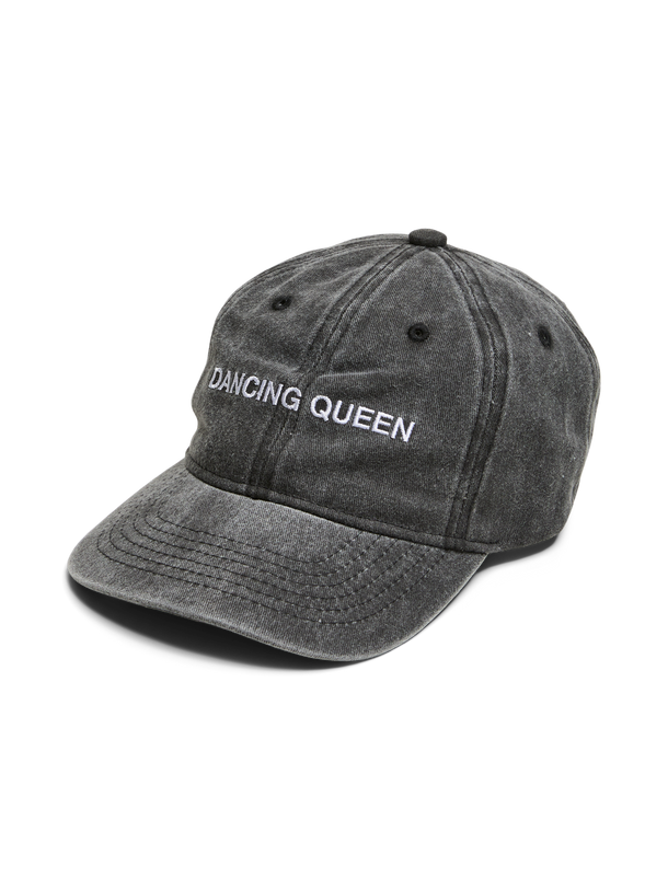 Product GORRA MOKI - Black Detail:WASHED-WHITE DANCING QUEEN EMB - Image 1