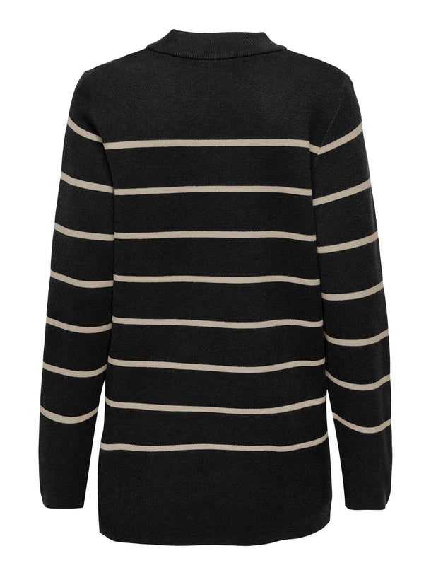 Product SWEATER MILA - Black Stripes:CEMENT - Image 5