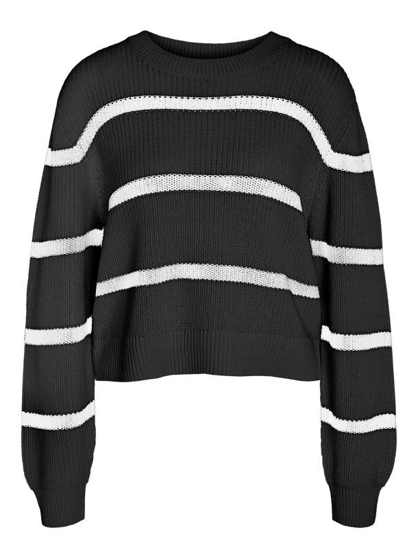 Product SWEATER MAYSA - Black Stripes:EGGNOG - Image 1