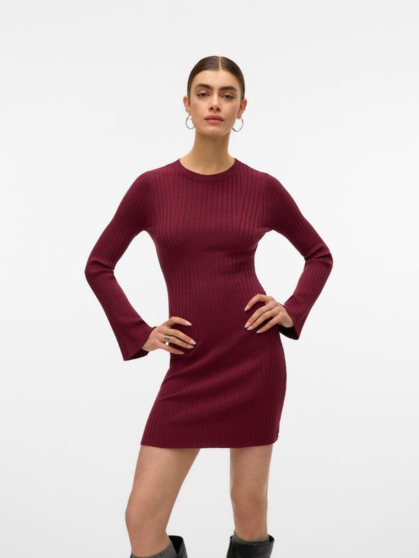 Product VESTIDO MIDI ACANALADO-Zinfandel - Image 1