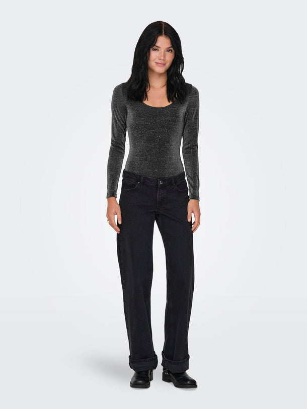 Product BODY AMERA - Black Detail:SILVER GLITTER - Image 3