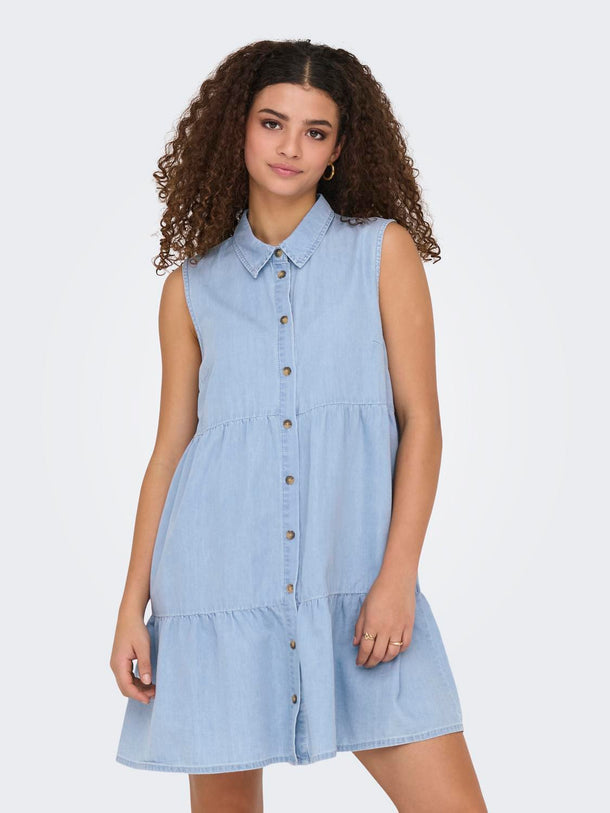 Product VESTIDO BEA - Light Blue Denim - Image 1