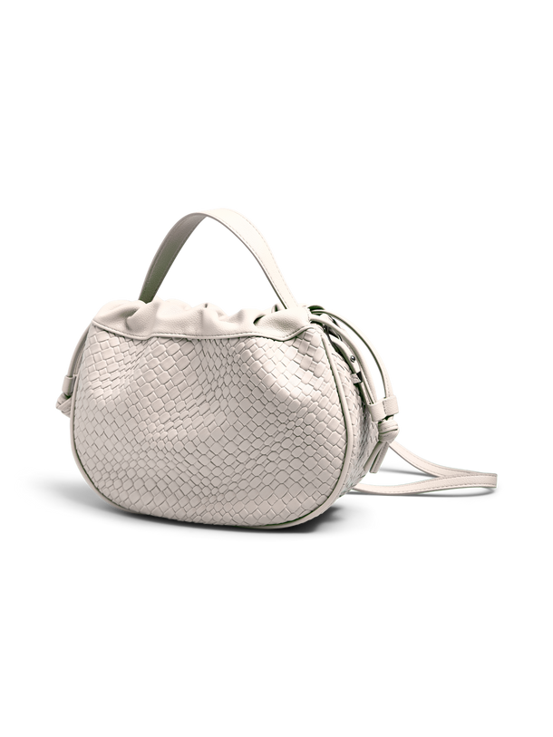 Product BOLSO EFECTO CUERO CON ASA Y CORREA DESMONTABLE BALLOON-Silver Mink - Image 4