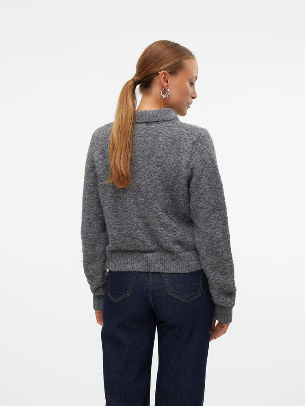 Product SWEATER NOVAH - Medium Grey Melange - Image 3